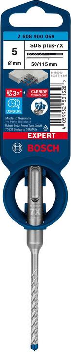 Image du produit Bosch Professional Zubehör Foret marteau EXPERT SDS plus-7X, 5 x 50 x 115 mm (5 millimètres)