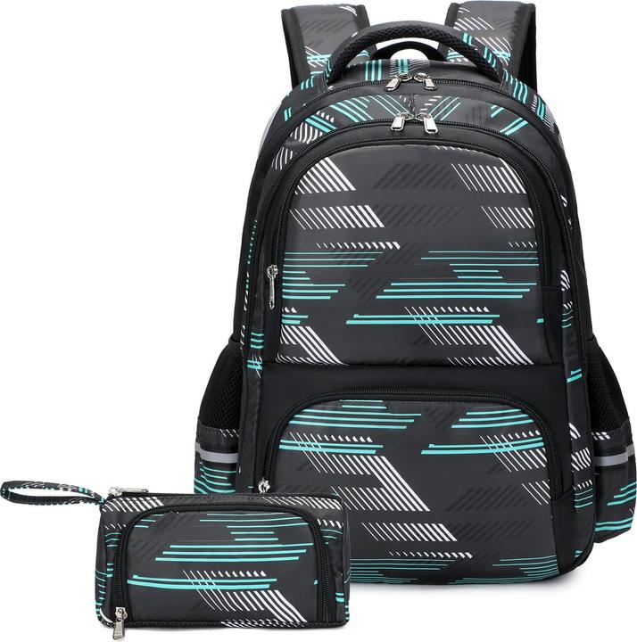 Produktbild Only-Bags.Store Schultasche Schulrucksack Schulranzen Set für Jugendliche Rucksack für Reisen Wandern Camping