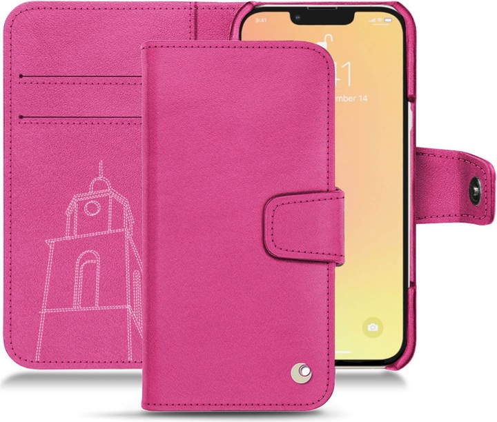 Noreve Lederschutzhülle Wallet (Apple iPhone 13 mini)
