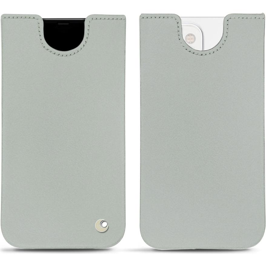 Noreve Lederschutzhülle (Apple iPhone 13 mini), Smartphone Hülle, Grau