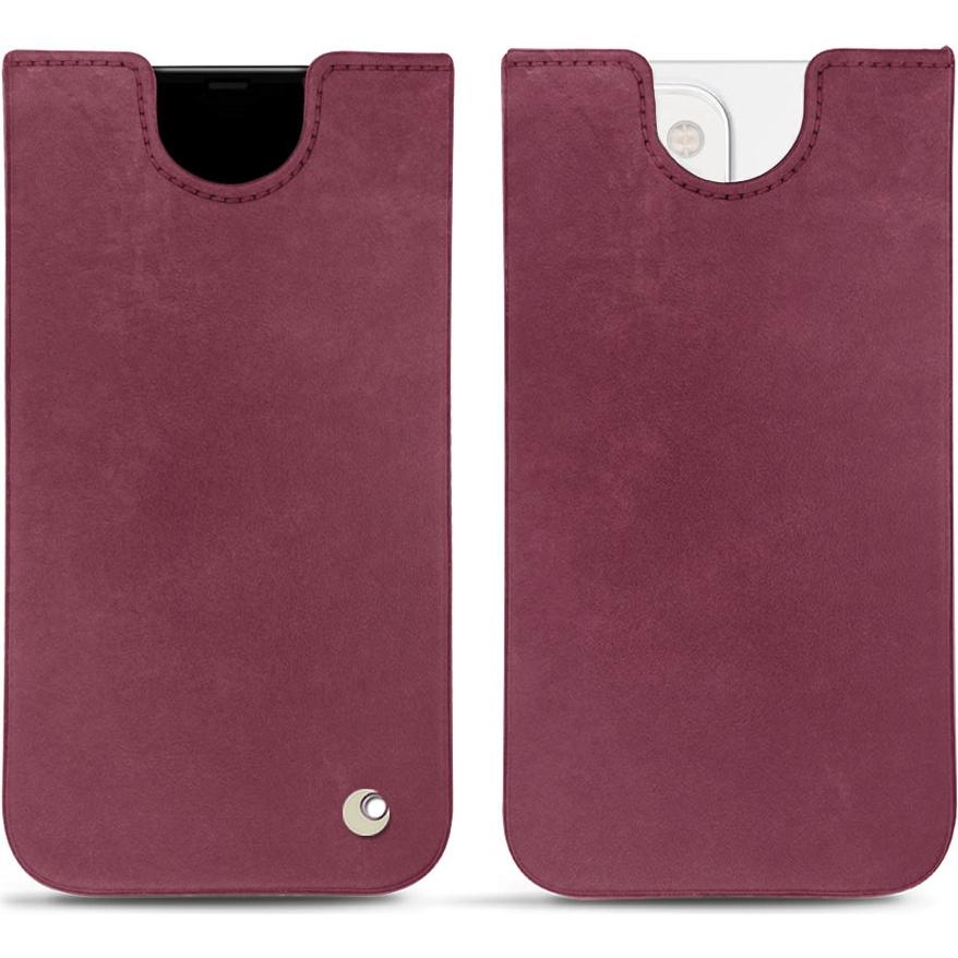 Noreve Lederschutzhülle (Apple iPhone 13 mini), Smartphone Hülle, Violett