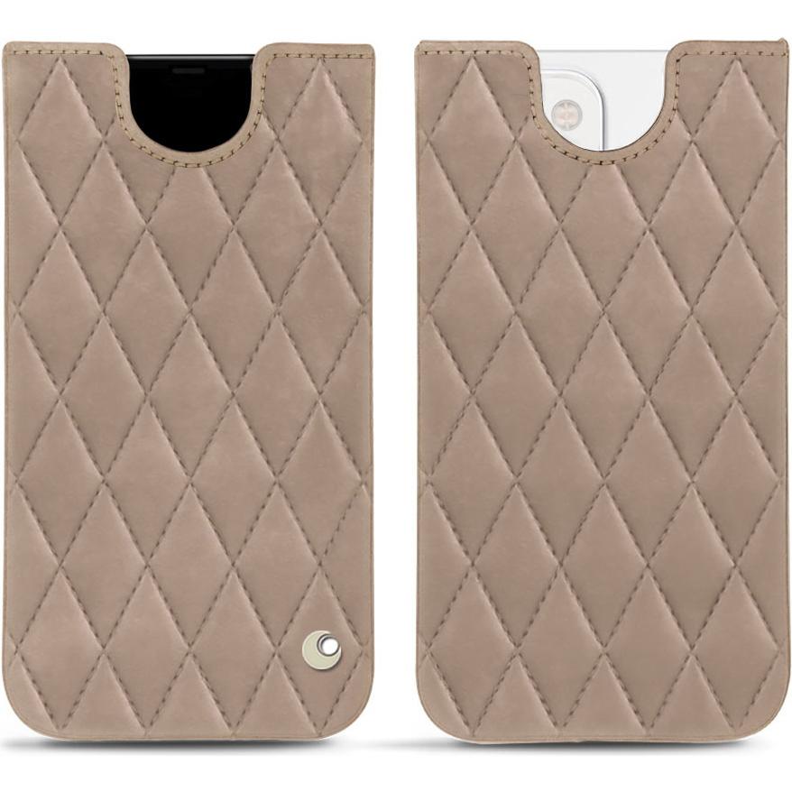 Noreve Lederschutzhülle (Apple iPhone 13 mini), Smartphone Hülle, Beige