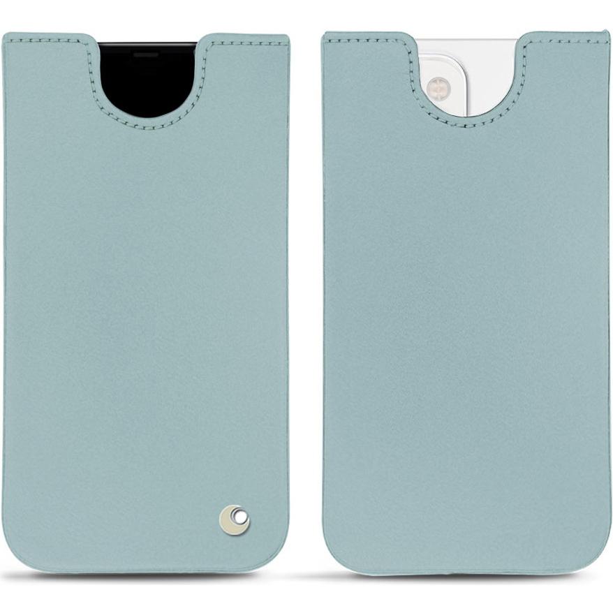 Noreve Lederschutzhülle (Apple iPhone 13 mini), Smartphone Hülle, Blau