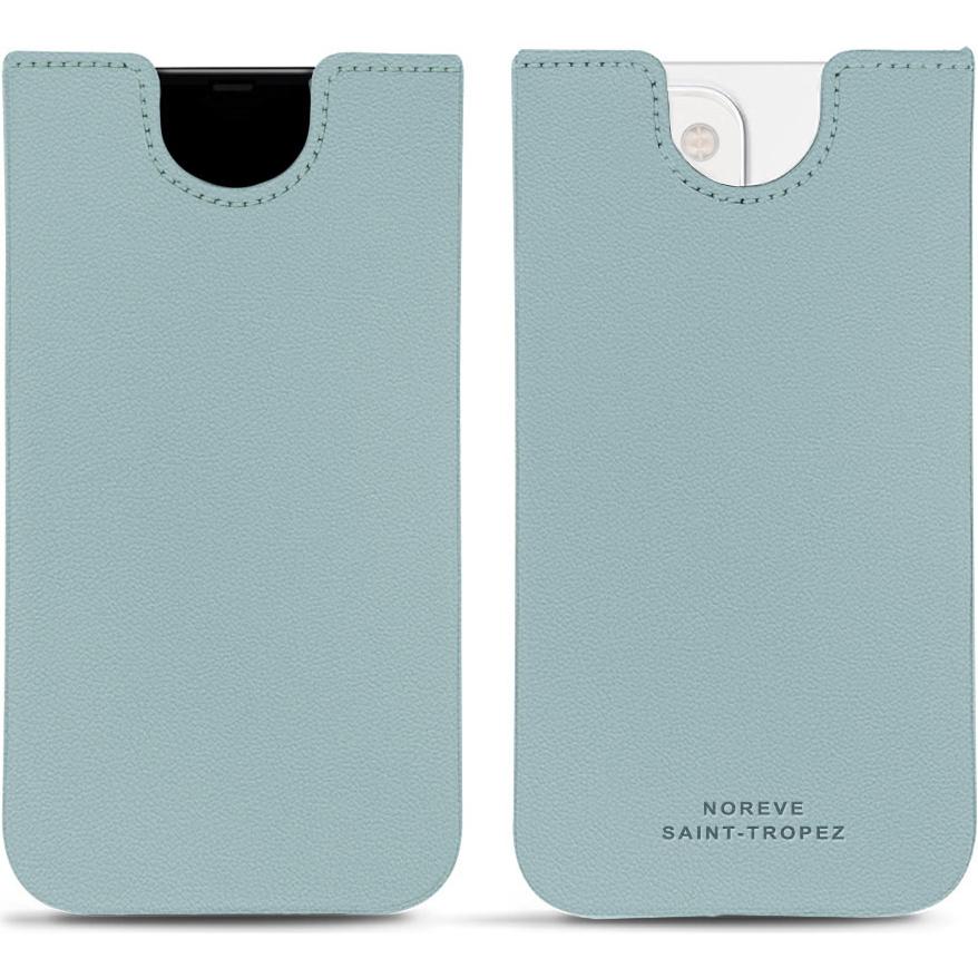 Noreve Lederschutzhülle (Apple iPhone 13 mini), Smartphone Hülle, Blau