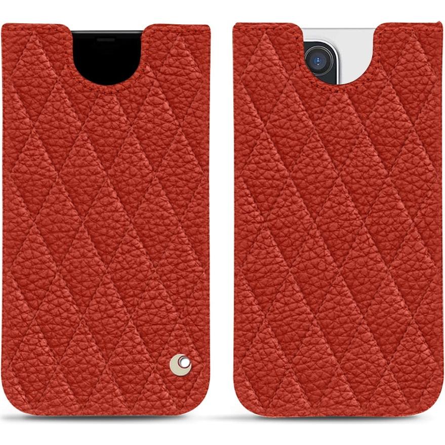 Noreve Lederschutzhülle (Apple iPhone 13 Pro), Smartphone Hülle, Orange
