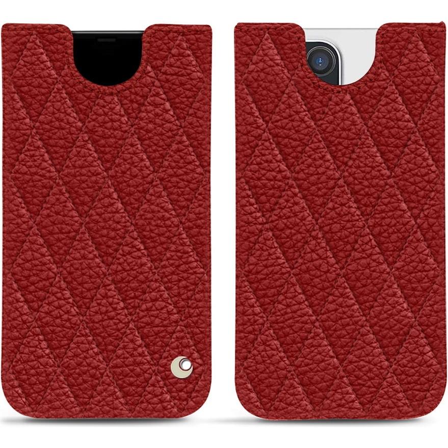 Thumbnail - Noreve Lederschutzhülle (Apple iPhone 13 Pro), Smartphone Hülle, Rot