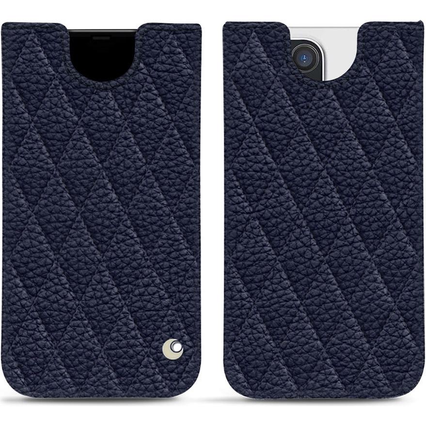 Noreve Lederschutzhülle (Apple iPhone 13 Pro Max), Smartphone Hülle, Violett