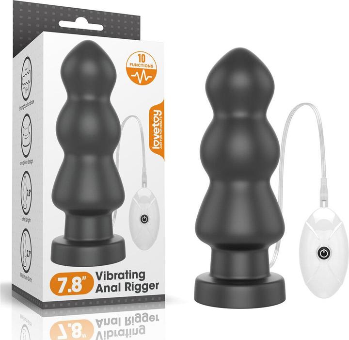 Produktbild Lovetoy Love Toy - King Size Vibrating Anal Rigger 20 cm - Schwarz
