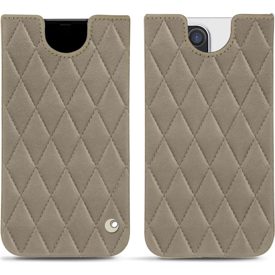 Noreve Lederschutzhülle (Apple iPhone 13 Pro Max), Smartphone Hülle, Beige