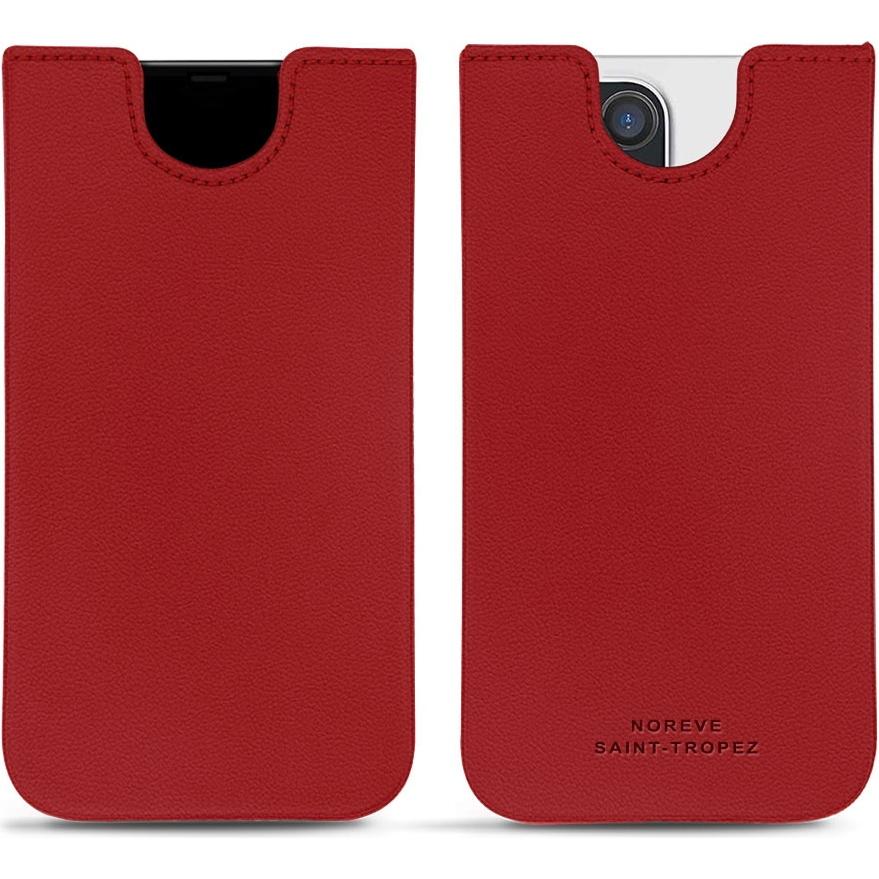 Thumbnail - Noreve Lederschutzhülle (Apple iPhone 13 Pro Max), Smartphone Hülle, Rot