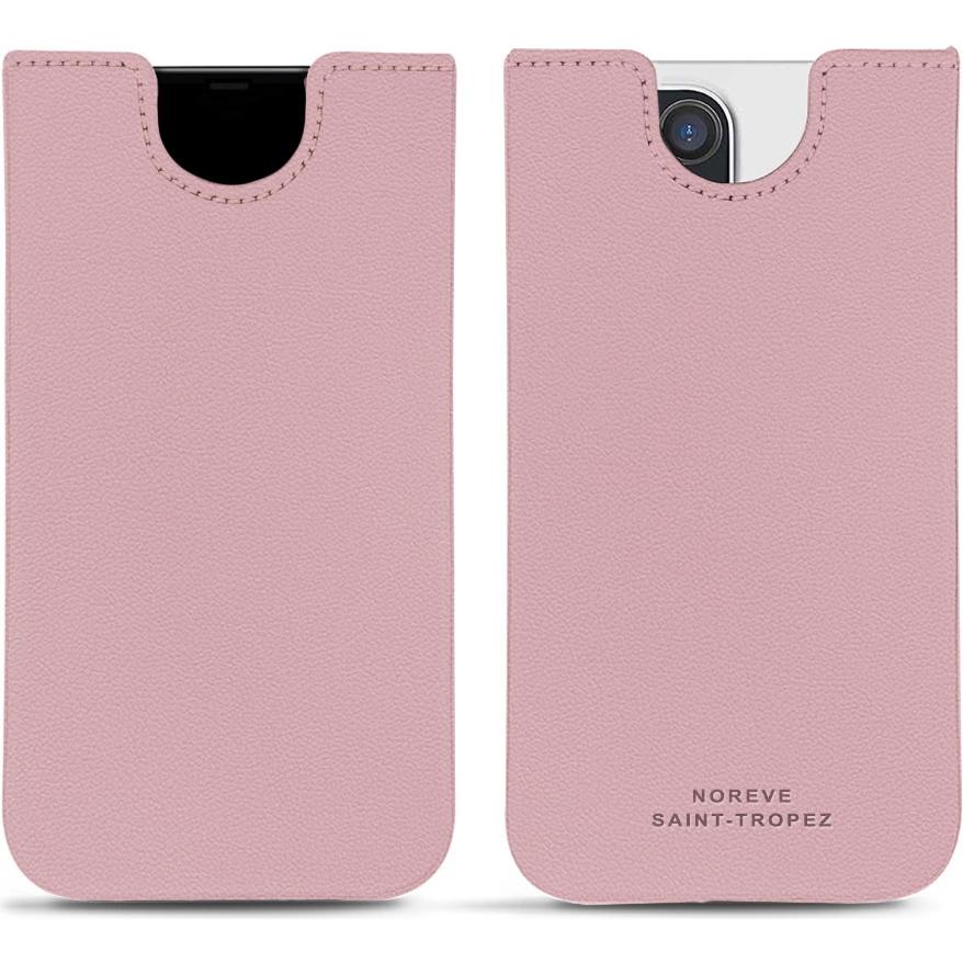 Noreve Lederschutzhülle (Apple iPhone 13 Pro Max), Smartphone Hülle, Rosa