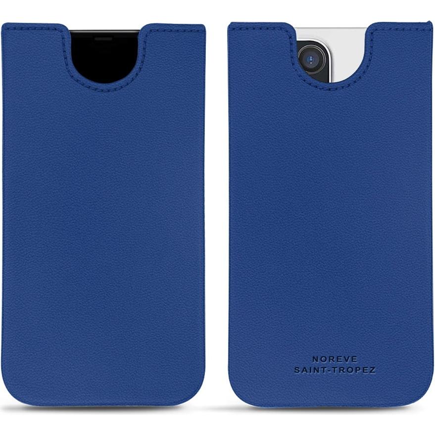 Noreve Lederschutzhülle (Apple iPhone 13 Pro Max), Smartphone Hülle, Blau