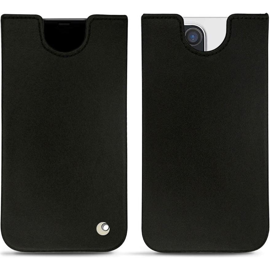 Noreve Lederschutzhülle (Apple iPhone 13 Pro Max), Smartphone Hülle, Schwarz