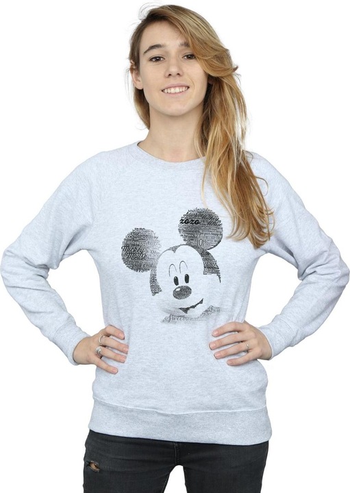 Immagine prodotto Disney Mickey Mouse Text Face Felpa Donna (S)