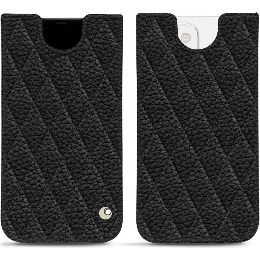 Noreve Lederschutzhülle (Apple iPhone 13), Smartphone Hülle, Schwarz