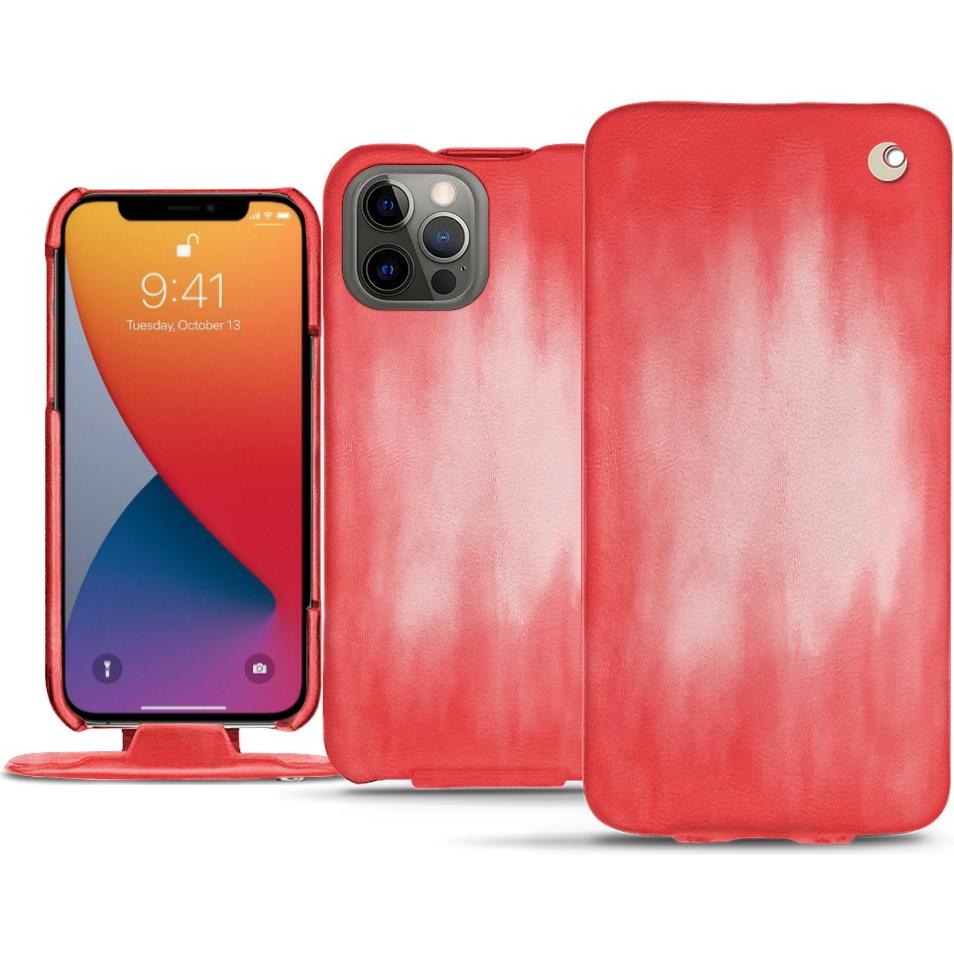 Thumbnail - Noreve Lederschutzhülle vertikal (Apple iPhone 13 Pro), Smartphone Hülle, Rosa