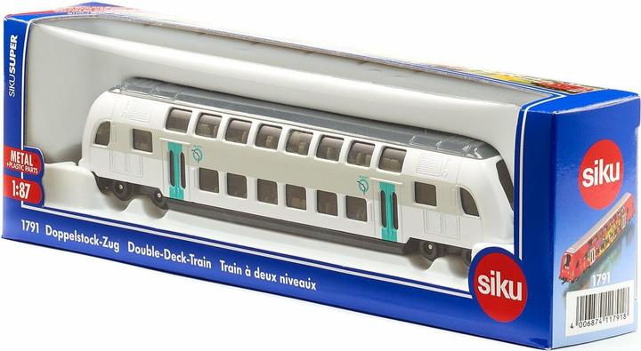 Actual product image Siku INTERNATIONAL RATP double-decker train, model vehicle