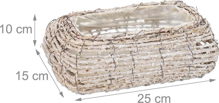 Image du produit Relaxdays 2x pot de fleurs (25 cm)