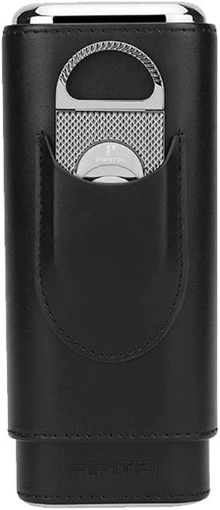 Actual product image Pipita Portable Travel 3 Cigar Case