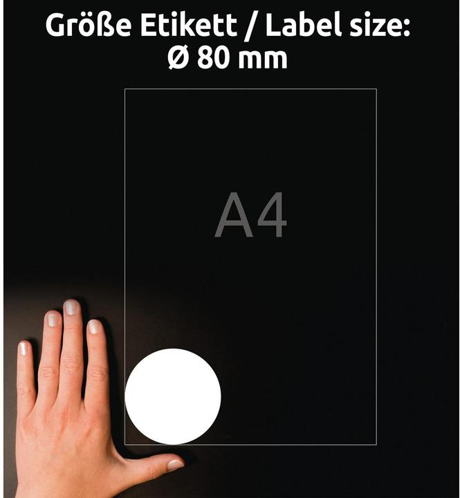 Actual product image Avery Zweckform labelling labels