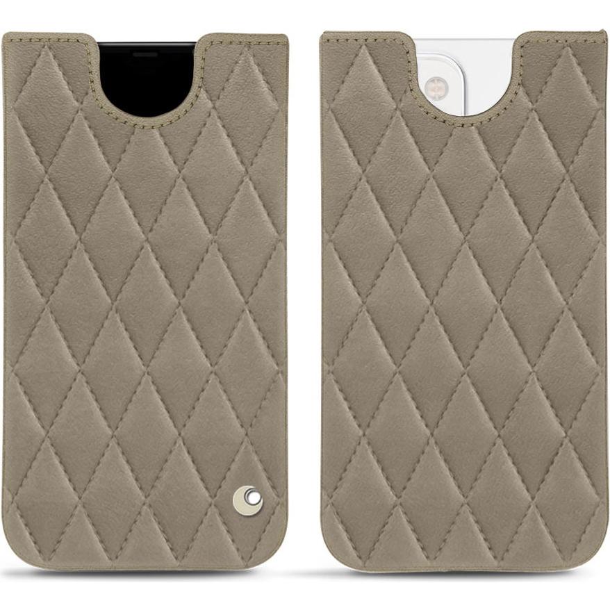 Noreve Lederschutzhülle (Apple iPhone 13 mini), Smartphone Hülle, Beige