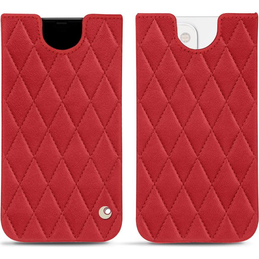 Noreve Lederschutzhülle (Apple iPhone 13 mini), Smartphone Hülle, Rot