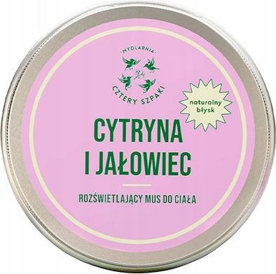 Mydlarnia Cztery Szpaki Illuminating Body Mousse Lemon And Juniper 150ml (Körpermilch, 150 ml)