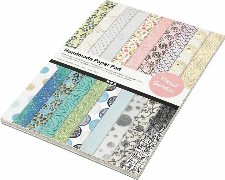 Actual product image Creativ Company Handmade paper A4 20 sheets, multicoloured (110 g/m², 20x)