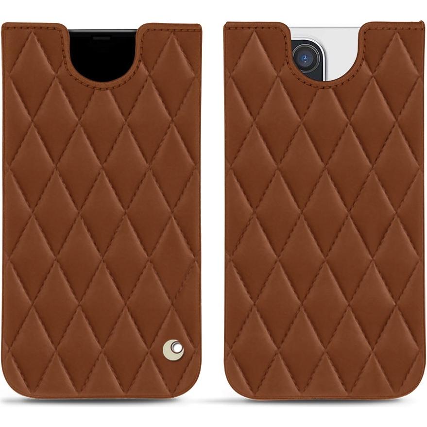 Thumbnail - Noreve Lederschutzhülle (Apple iPhone 13 Pro), Smartphone Hülle, Braun