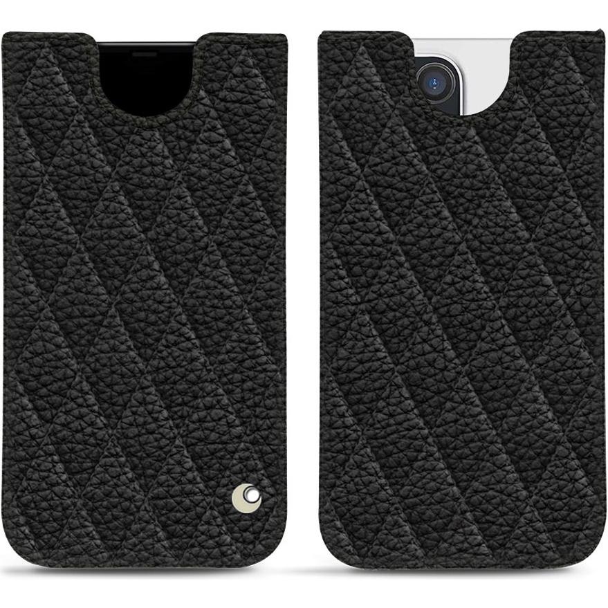 Noreve Lederschutzhülle (Apple iPhone 13 Pro), Smartphone Hülle, Schwarz