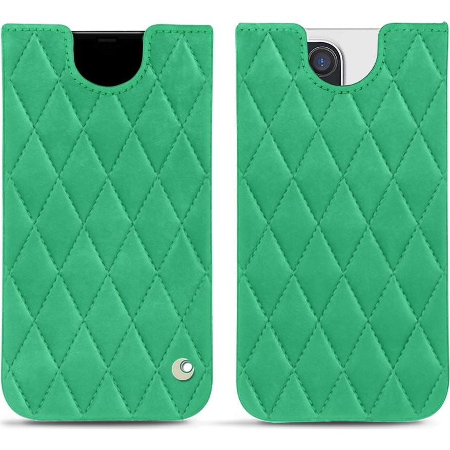 Noreve Lederschutzhülle (Apple iPhone 13 Pro), Smartphone Hülle, Grün