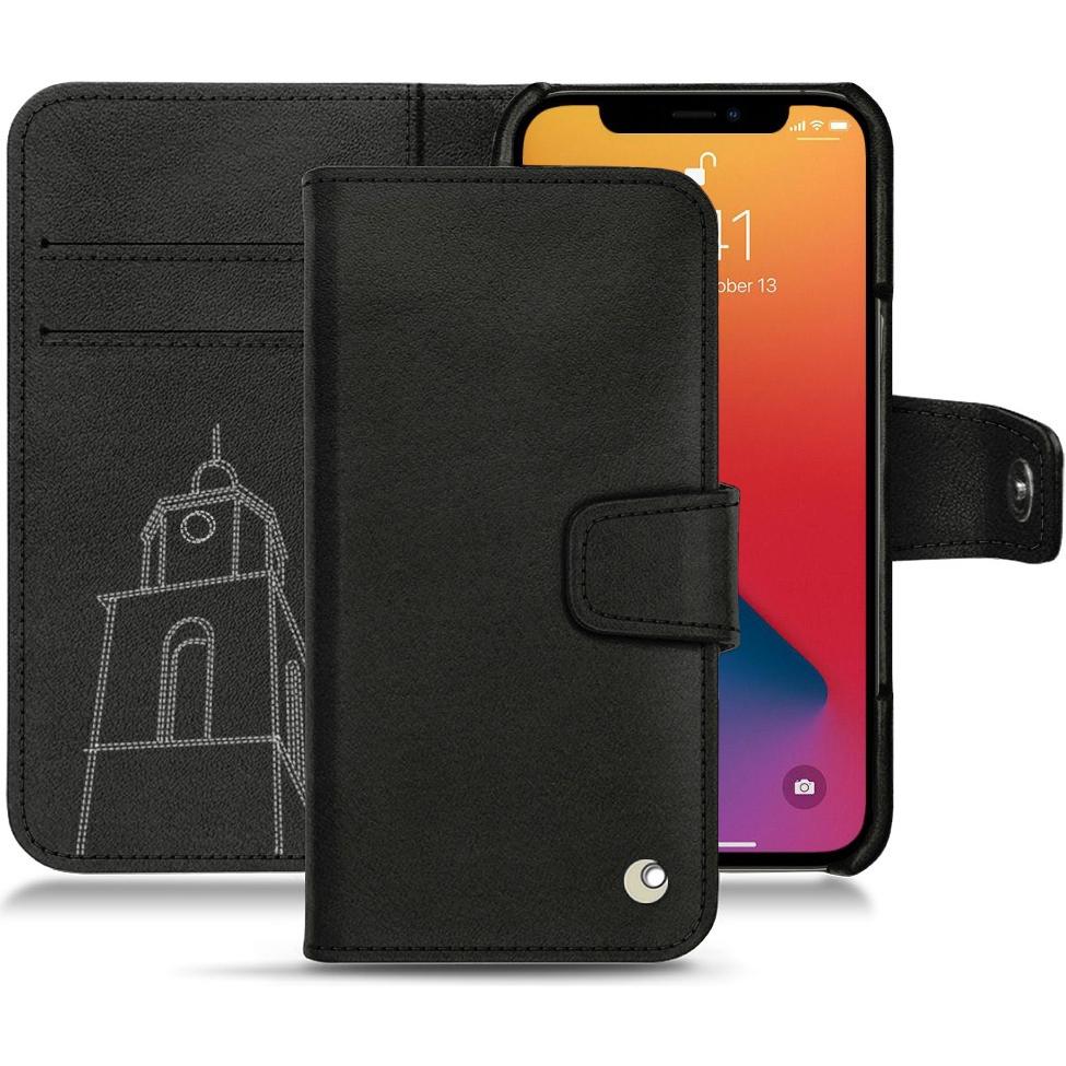 Thumbnail - Noreve Lederschutzhülle Wallet (Apple iPhone 13 Pro), Smartphone Hülle, Schwarz