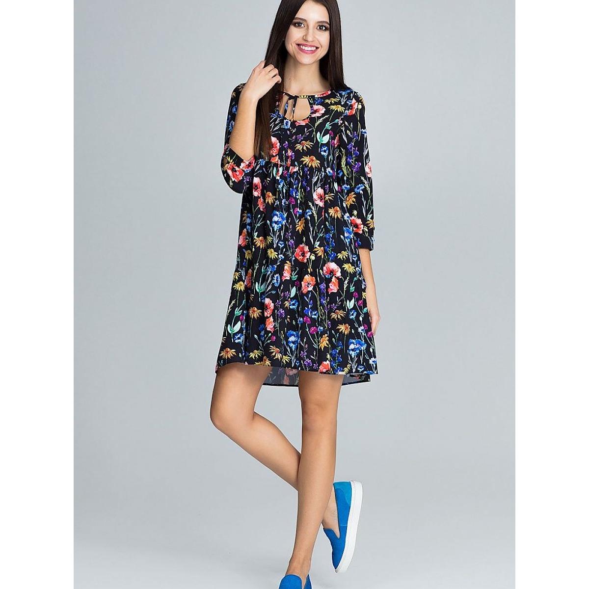 Figl, Damen, Kleider, Alltagskleid, Schwarz, (S, M)
