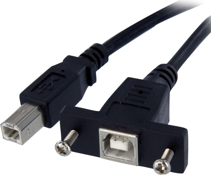 Actual product image StarTech 30 cm USB B to B cable for slotbelch mounting - socket/plug (0.30 m, USB 2.0)