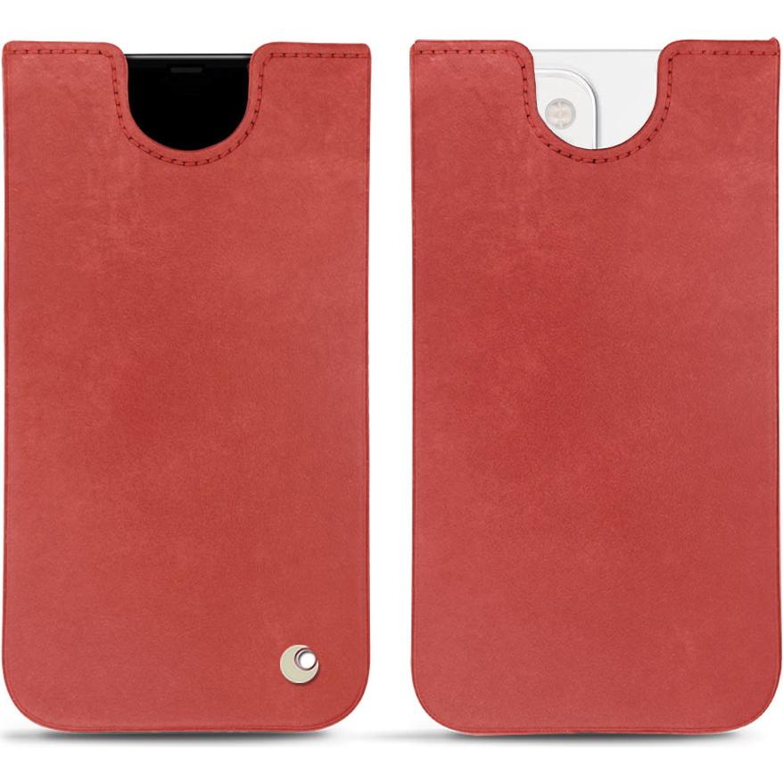Noreve Lederschutzhülle (Apple iPhone 13), Smartphone Hülle, Rot