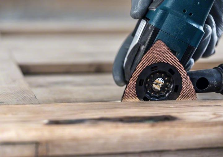 Produktbild Bosch Professional Zubehör EXPERT Sanding Plate AVZ 90 RT10 Blatt für Multifunktionswerkzeuge, 90 mm (100)