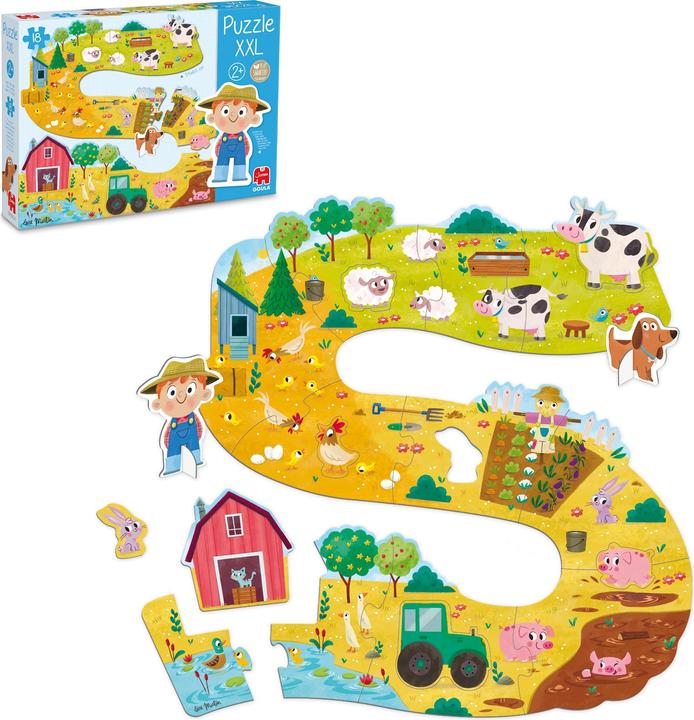 Produktbild Jumbo Goula 53176 - Puzzle XXL, Bauernhof, 18 Teile (18 Teile)