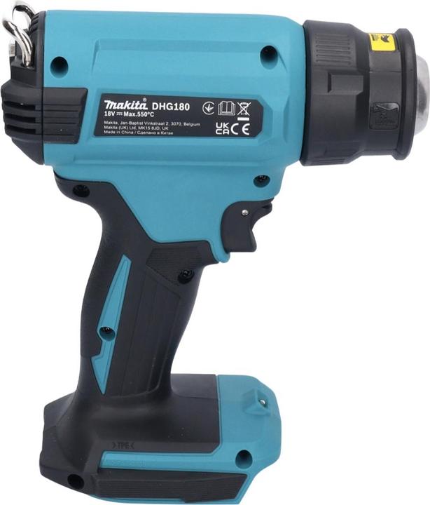Image du produit Makita DHG 180 RM Pistolet à air chaud sans fil 18 V 550 °C + 2x batterie 4,0 Ah + chargeur