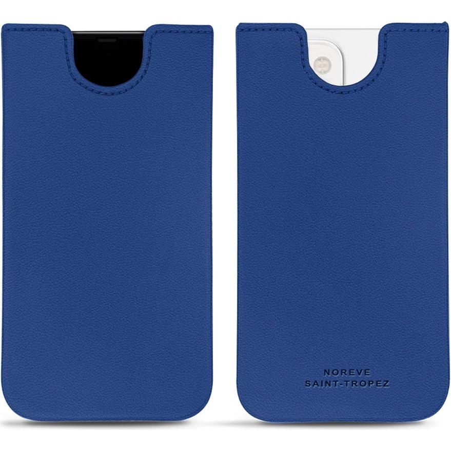 Noreve Lederschutzhülle (Apple iPhone 13), Smartphone Hülle, Blau