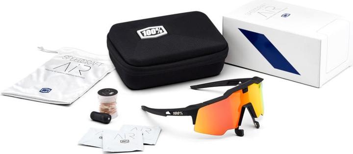 Immagine prodotto 100% Speedcraft Air (Soft Tact Black, HiPer Red Multilayer Mirror)