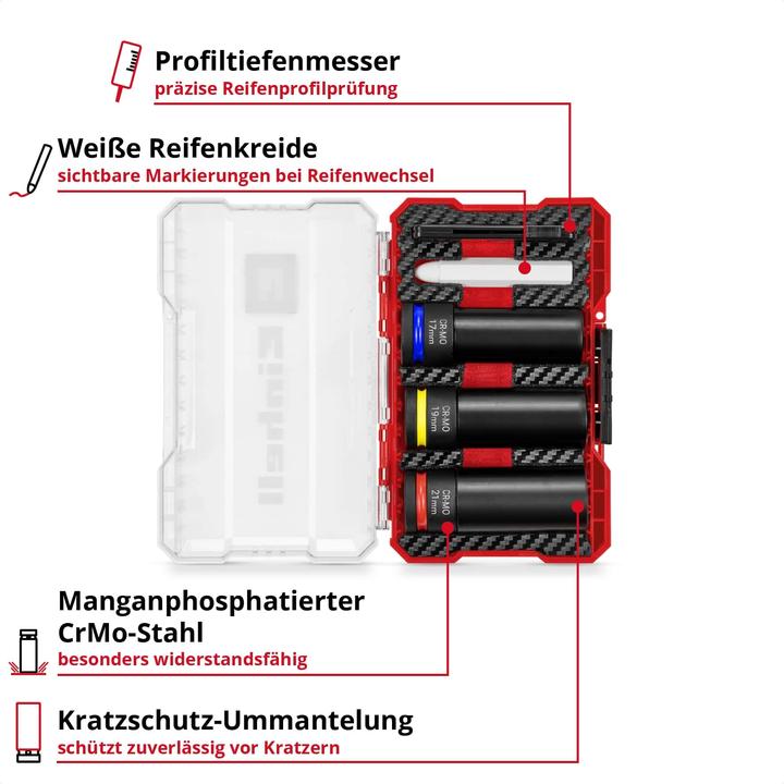 Produktbild Einhell Impact Stecknuss-Set, 109273, 5-teilig