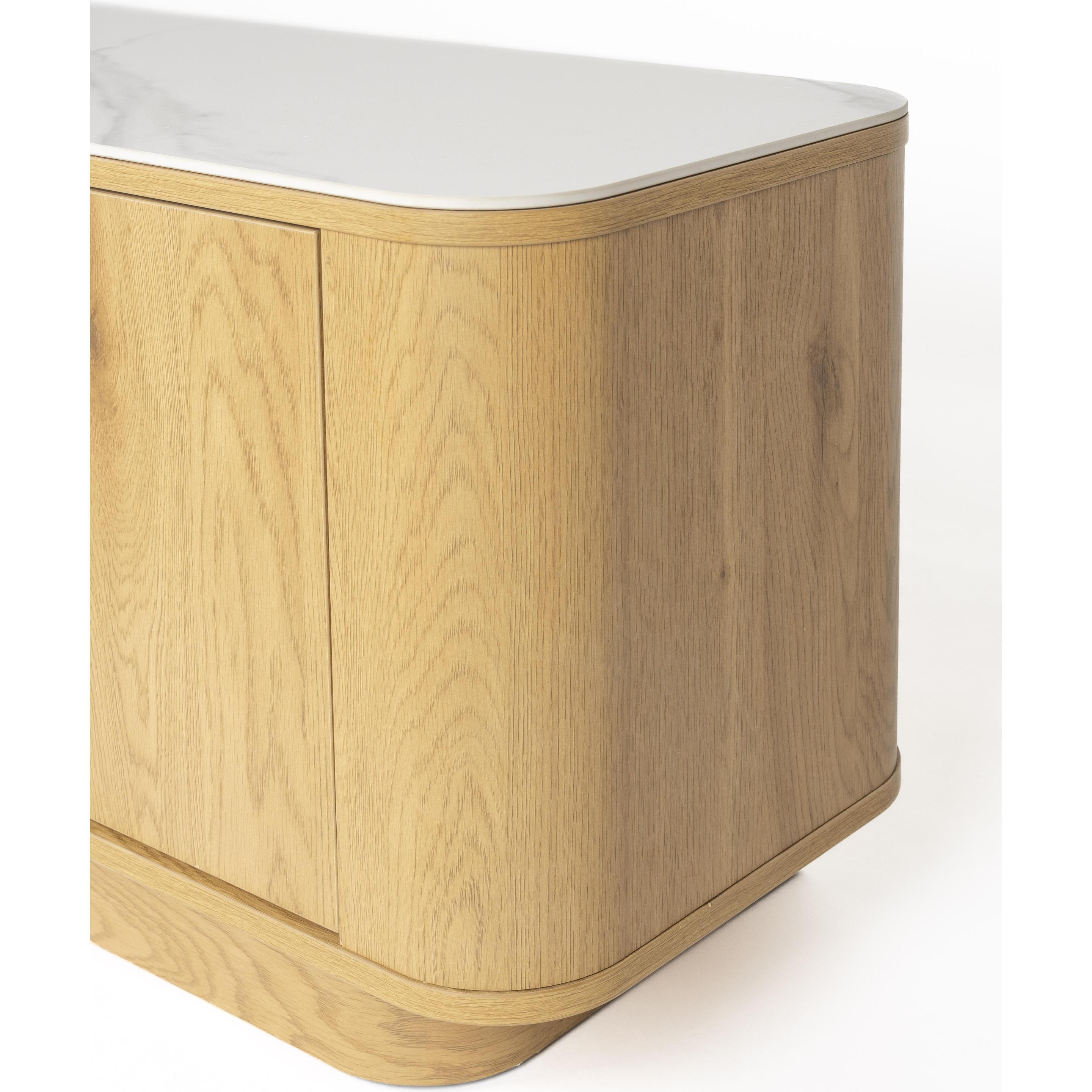 Zuiver, Cassettiera + Credenza, Sideboard Low Almira Oak (180 x 40 x 50 cm)