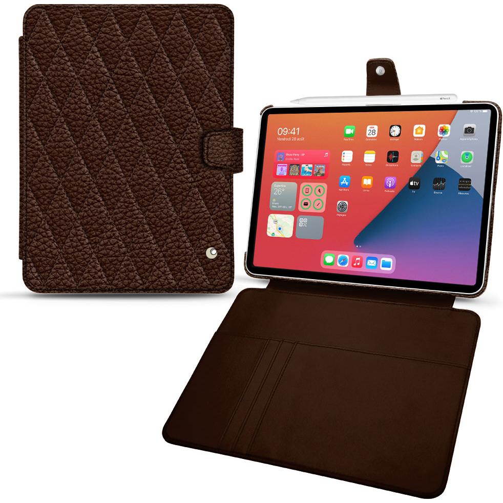 Noreve Lederschutzhülle Wallet (iPad mini 6), Tablet Hülle, Braun