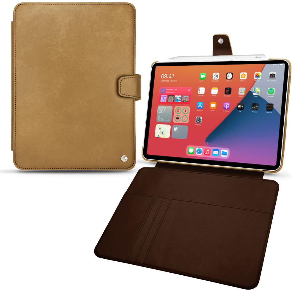 Noreve Lederschutzhülle Wallet (iPad mini 6), Tablet Hülle, Braun