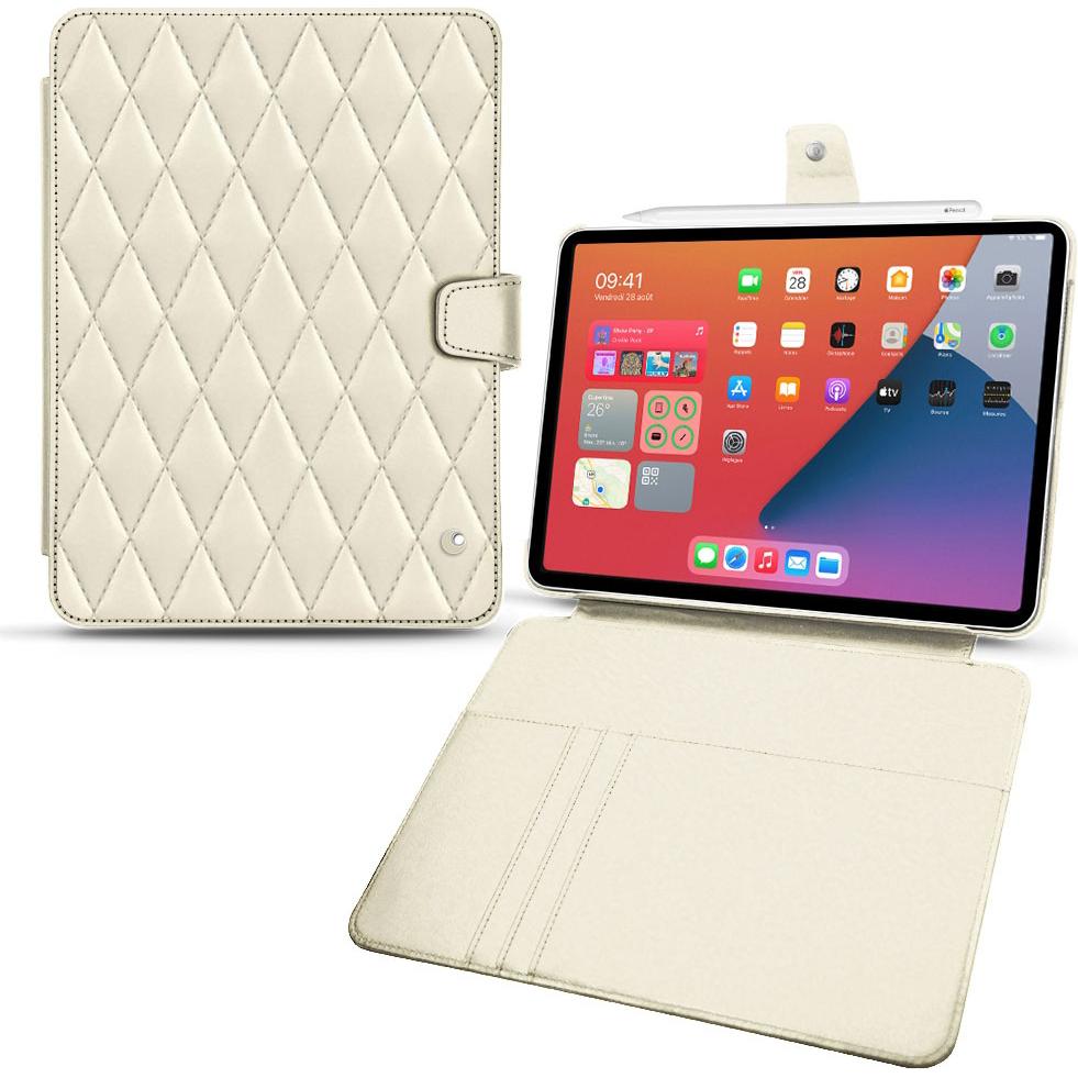 Noreve Lederschutzhülle Wallet (iPad mini 6), Tablet Hülle, Weiss