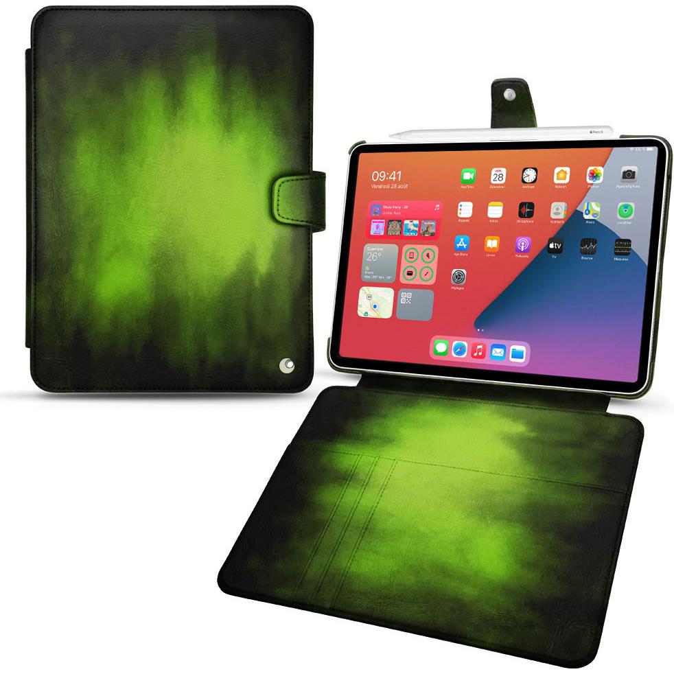 Thumbnail - Noreve Lederschutzhülle Wallet (iPad mini 6), Tablet Hülle, Grün