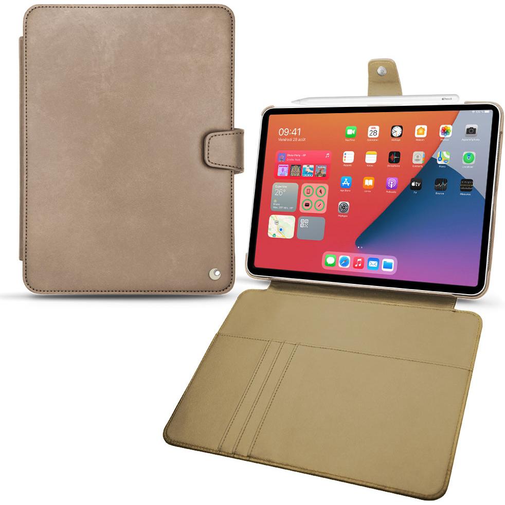 Noreve Lederschutzhülle Wallet (iPad mini 6), Tablet Hülle, Beige