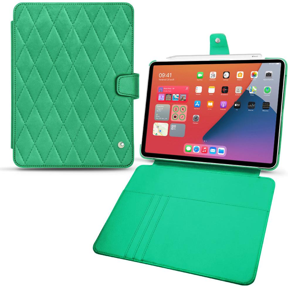 Noreve Lederschutzhülle Wallet (iPad mini 6), Tablet Hülle, Grün