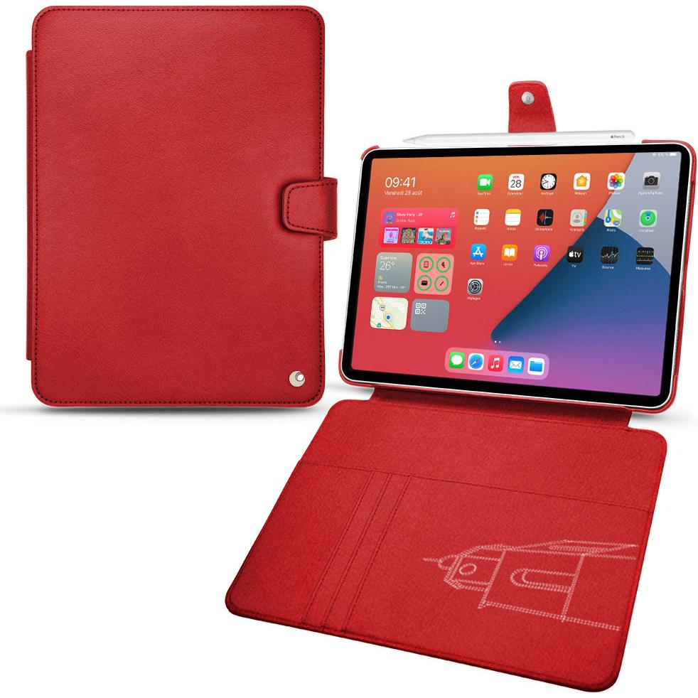 Noreve Lederschutzhülle Wallet (iPad mini 6), Tablet Hülle, Rot