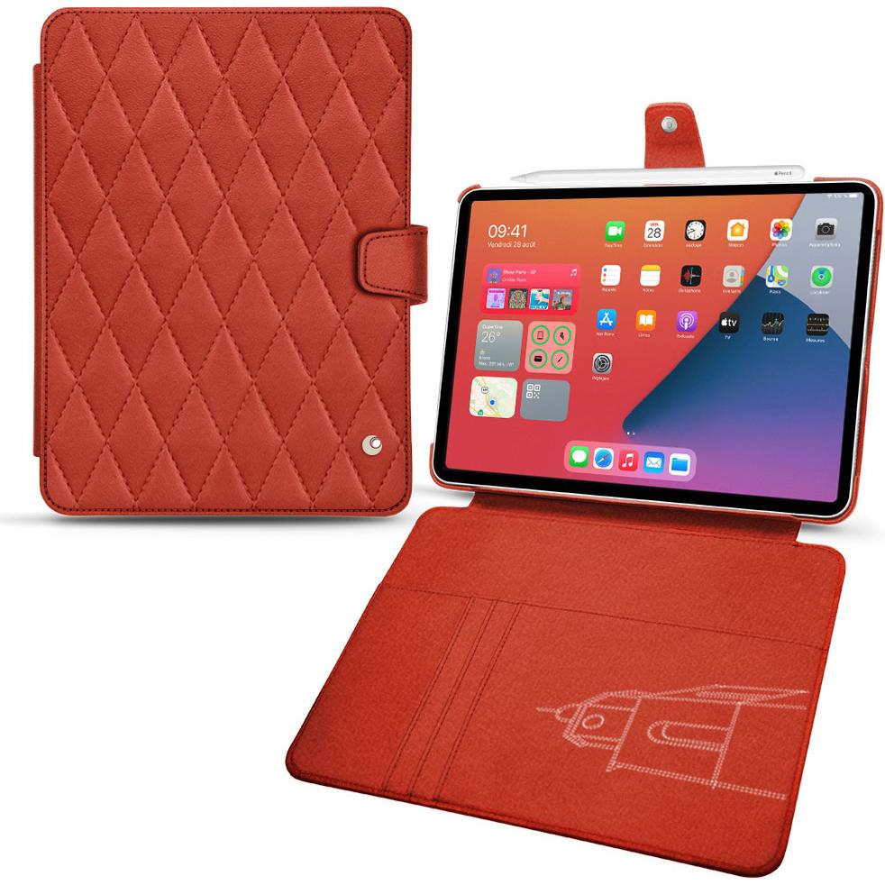 Thumbnail - Noreve Lederschutzhülle Wallet (iPad mini 6), Tablet Hülle, Orange